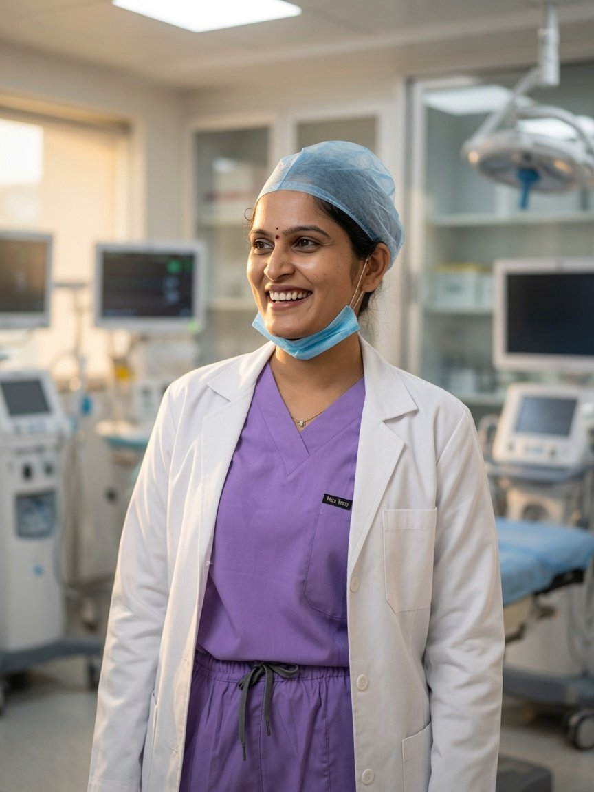 Dr. Sindhura Madugula in the clinic